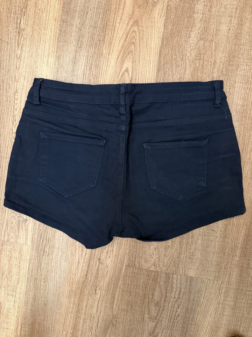 HDE Denim Booty Shorts - Navy